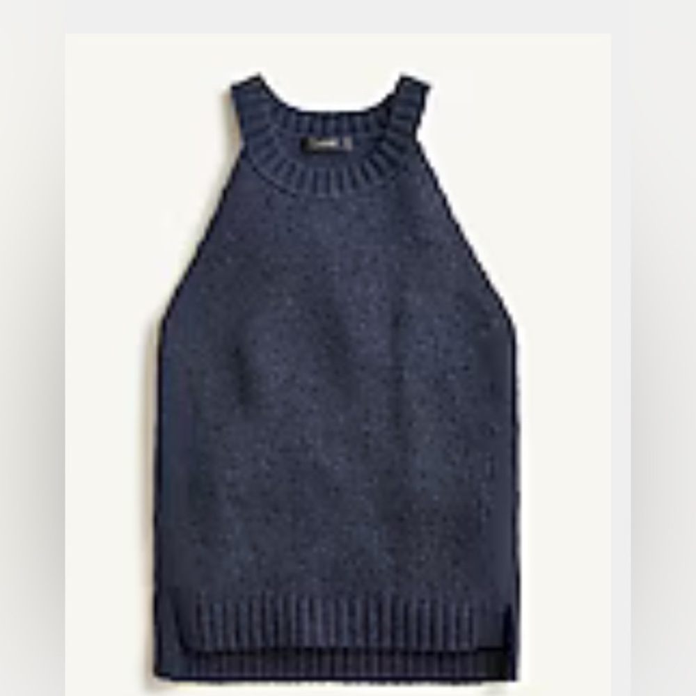 J Crew Navy High-neck sweater-tank size M